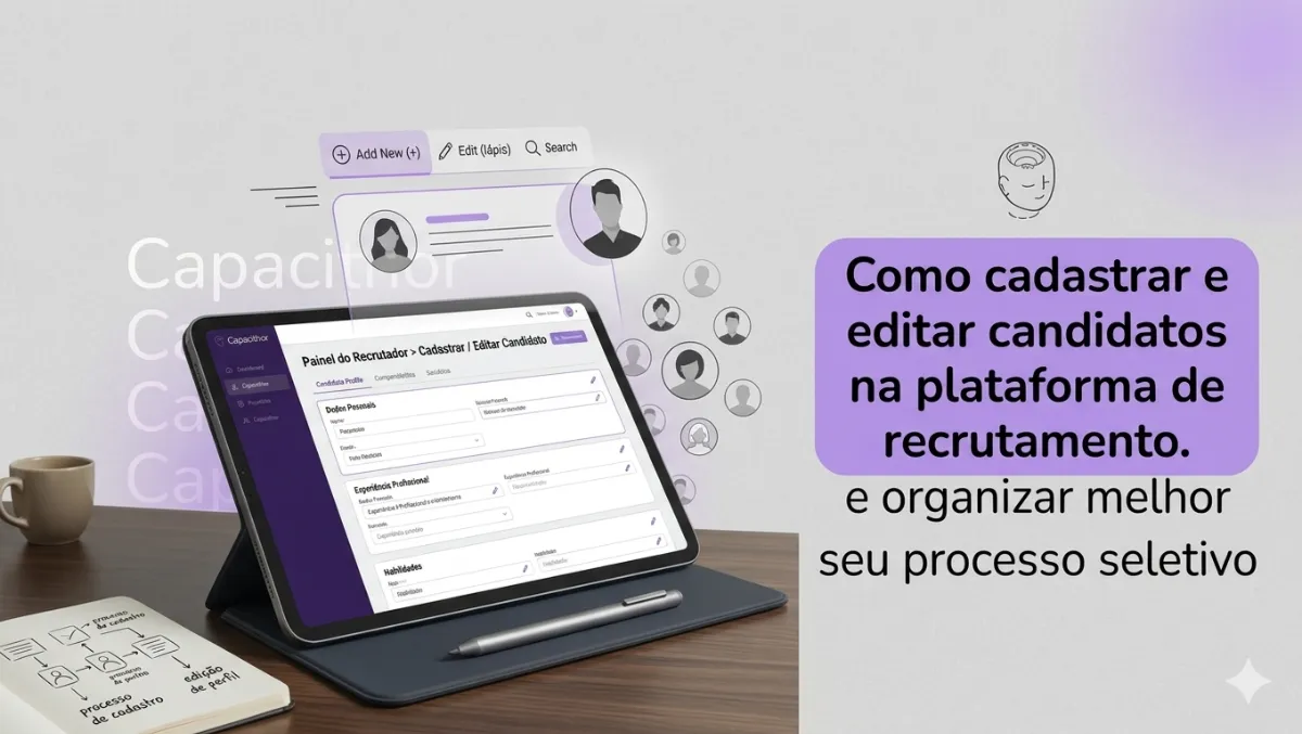 Como cadastrar e editar candidatos na plataforma de recrutamento